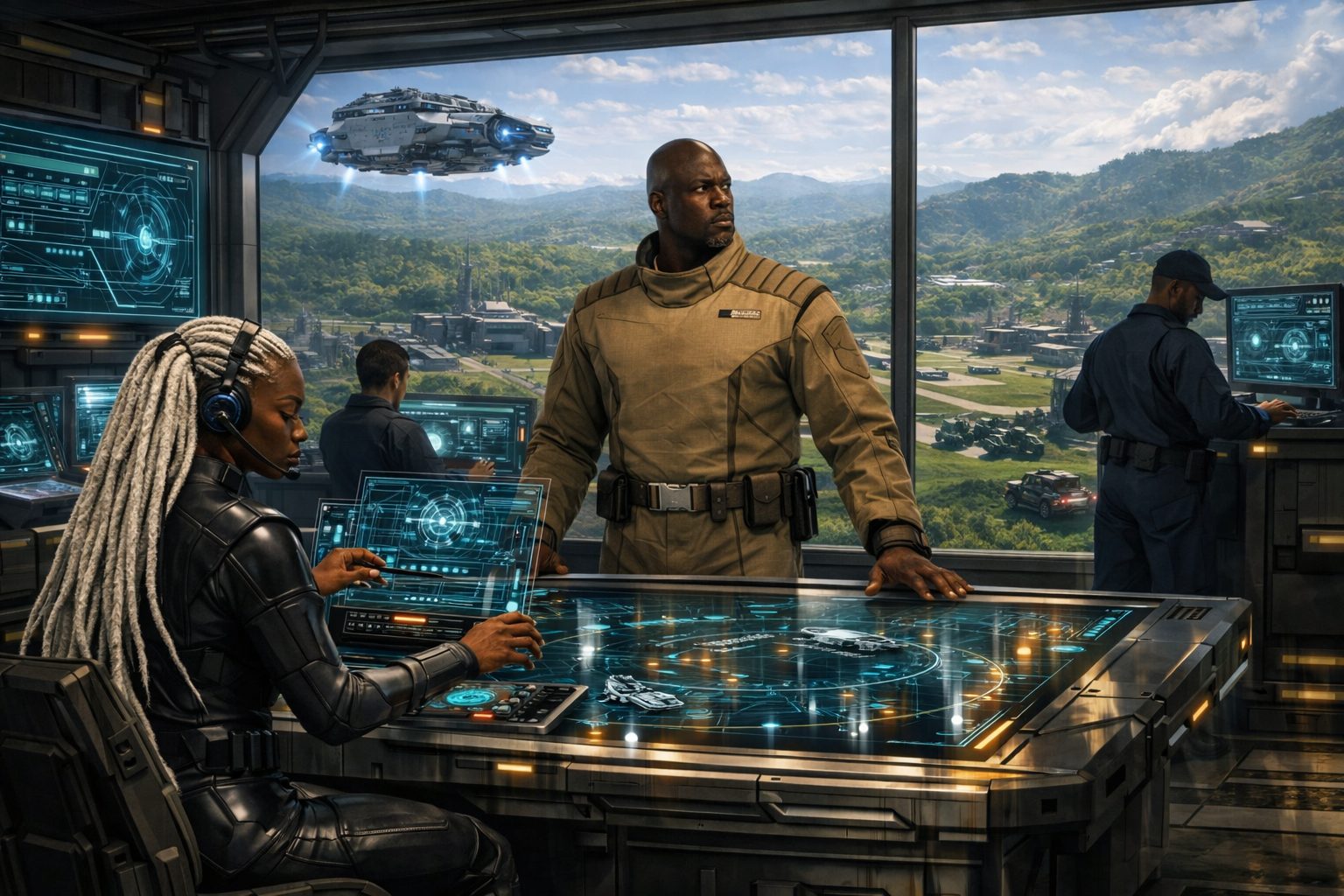 General Baras stood in the battle room with his officers.