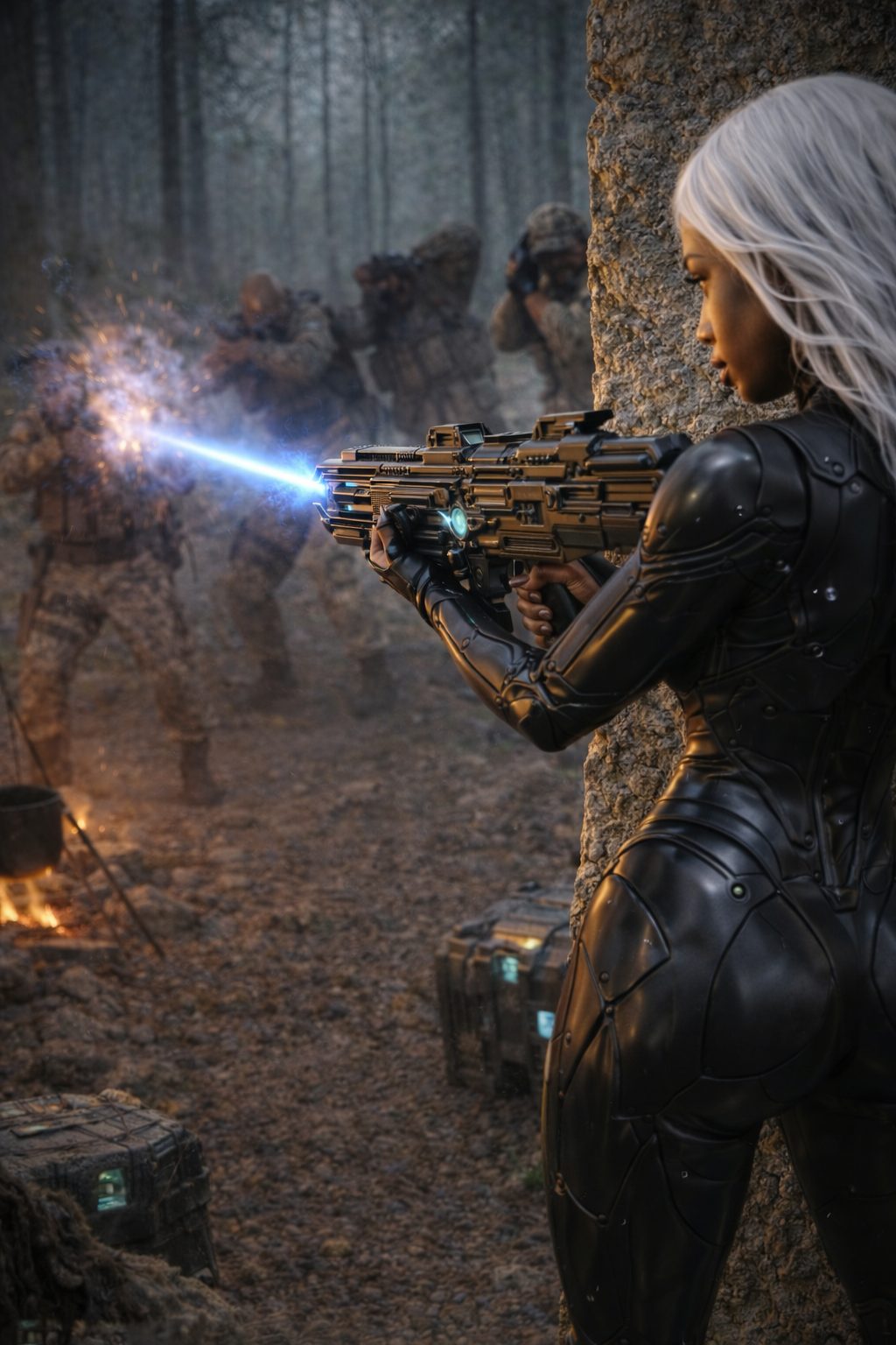 She stepped out like a storm, shooting everything in sight.